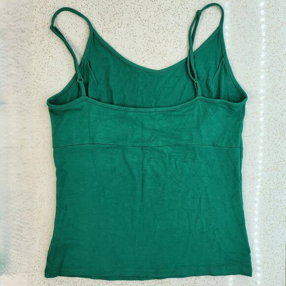 Emerald/Jade Green Y2K Tank top with Gusseted Bust - Picture 2 of 7